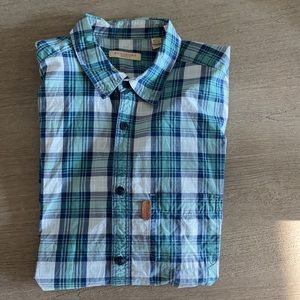 Burberry Short Sleeve Button Up (Size Large)